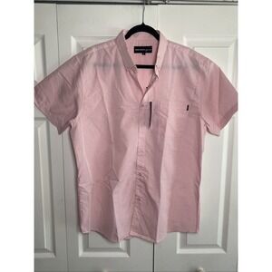 Molokai Surf Co Men's XL Pink Short Sleeve Button NEW Preppy